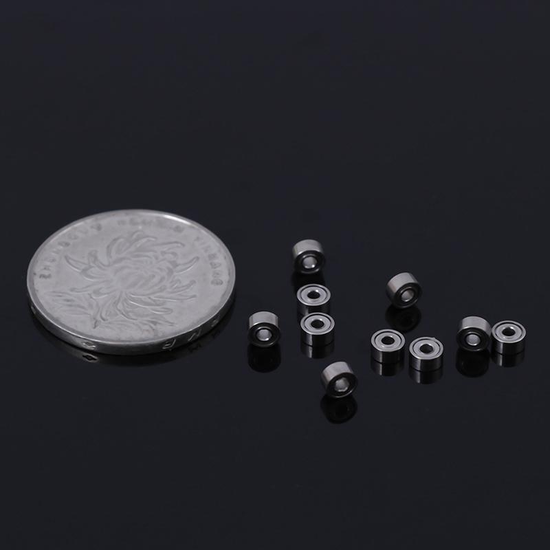 10Pcs 681Xzz 1.5X4X2Mm Open Miniature Bearings Ball Mini Hand Bearing Spinner