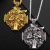 Dajing Men's Jewelry Retro Odin Nordic Pendant Necklace