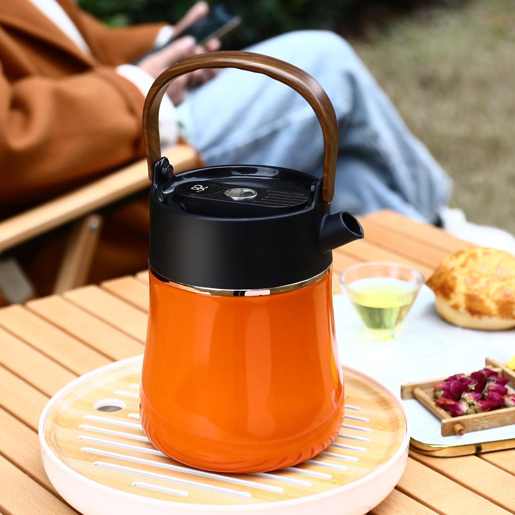Insulated Braised Teapot Ceramic Inner Pot Smart Braised Teapot 316 Stainless Steel Tea Water Separation Household Portable Insulated Pot