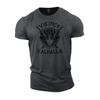 New Summer Men's T-shirt Cotton Fitness Sports T-shirt Vikings T-shirt Plus Size Men's Top Fashion Breathable Shirt for Top