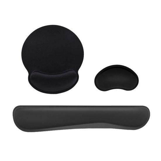 Rubber Memory Foam Wrist Rest Mouse Pad Extra Thick Non-Slip Base Wear Resistant Ergonomic Keyboard Mouse Wrist Support Pad