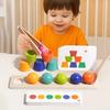 Creative Montessori Color-matching Ball Toys Color Sorting Educational Toys  Cognitive Development