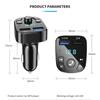 Car Mp3 Player Dual Usb Fast Charger Fm Bluetooth Receiver Bluetooth Compatible 5.0 Fm Transmitter Usb Flash Drive Plug Car Kit