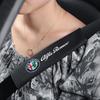 Car Seat Belt Cover Leather Seatbelt Shoulder Strap Protector Pads For Alfa Romeo Giulia Stelvio Giulietta 159 147 156 166