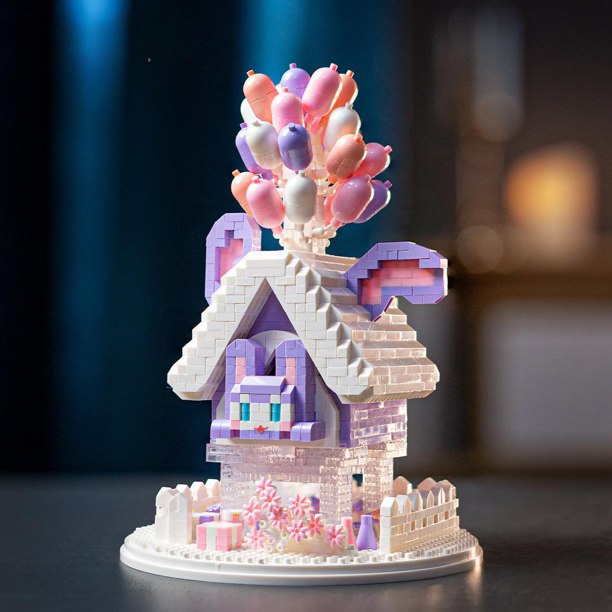 Замок принцессы Сакура Дом на дереве Микро-класс похвальный строительный блок — фото 10