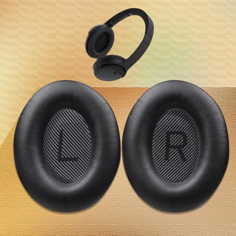 Protein Leather Earmuffs for QC35 Headphones Soft Sponges Earpads Case Cover Ear Pad Earphone Cushions