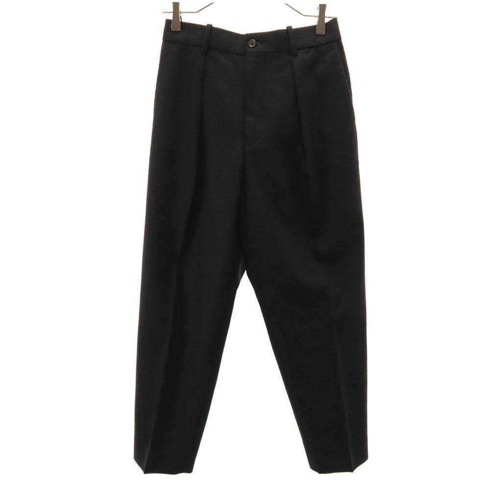 

markaware Wool Made in Japan tack Slacks pants 2 black Women Used