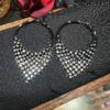 18K Cold Wind Sequined Spice Girl Earrings, Niche Design Sense, High Sense, European and American Sweet and Cool Wind Earrings