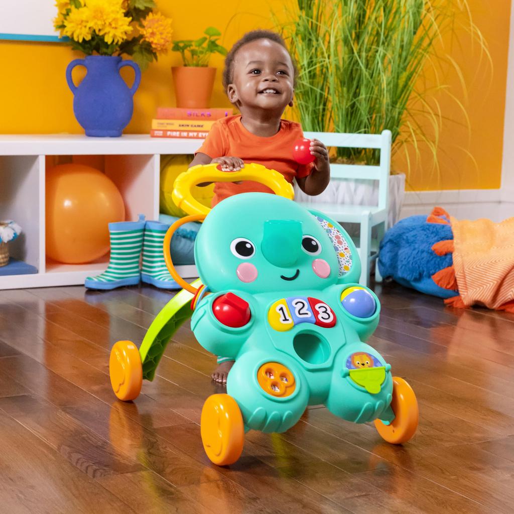 Bright Starts 2-in-1 Ball Play Walker for 6-Month-Olds, Baby Walker, Educational Toy, Model 12892