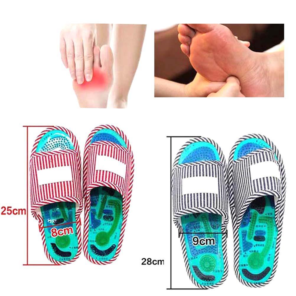 1 Pair Acupuncture Massage Slippers Shoes Reflexology Massage Slippers Foot Massager Tools