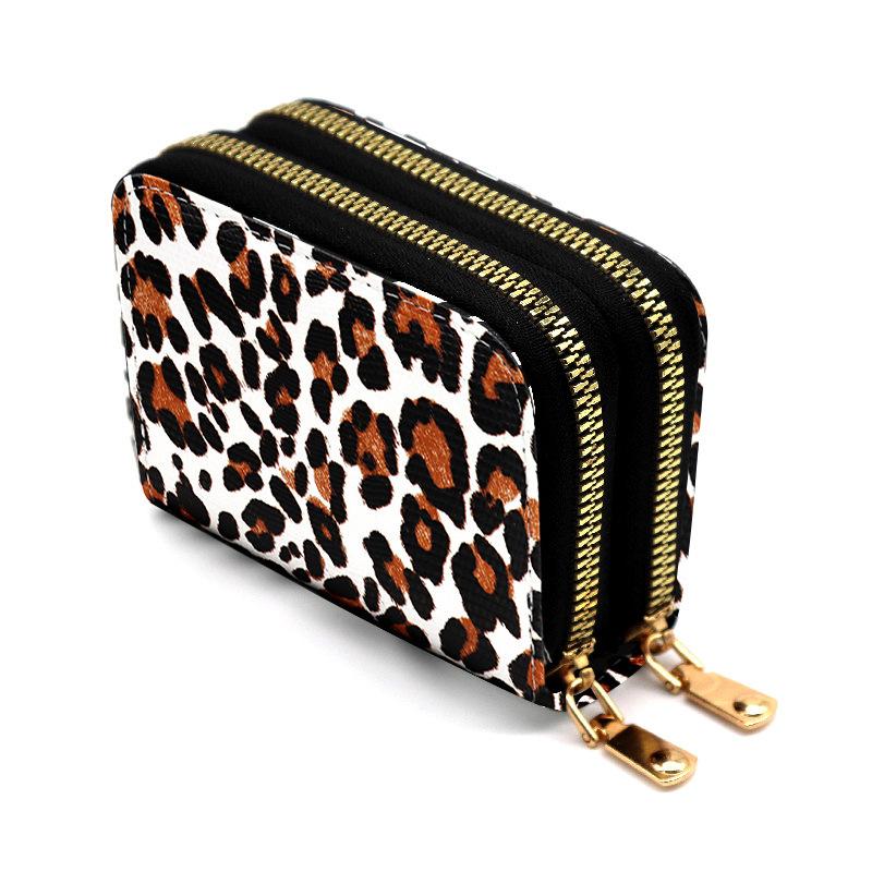 

Новый Гуочао Принт Орган Кардхолдер Женская Мода Многофункциональный Мультикарт Большой Вместимости Кошелек на Двойной Молнии