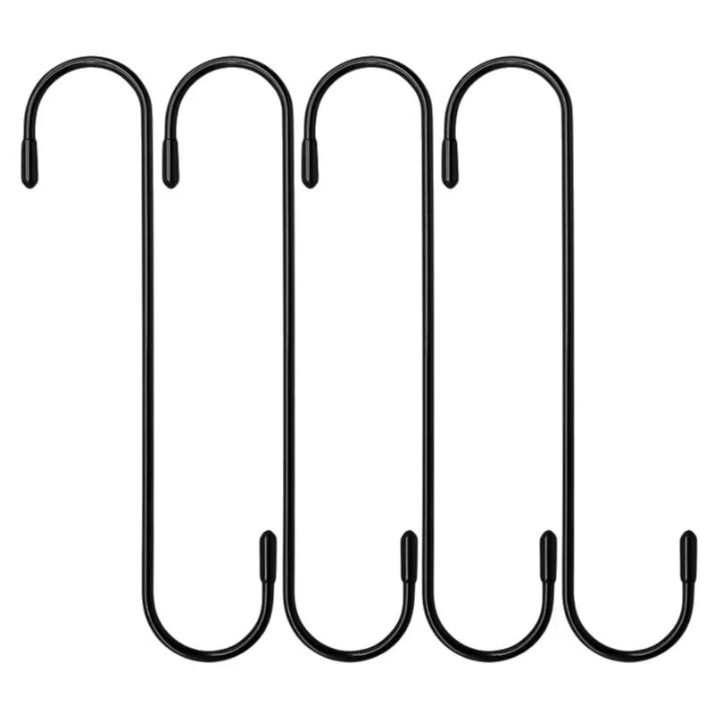 S-Shape Hanger Car Caliper Hook Tool Brake Caliper Hanger Hooks with Rubber Tips for Bearing Axle Automotive Accessories 4/1pcs