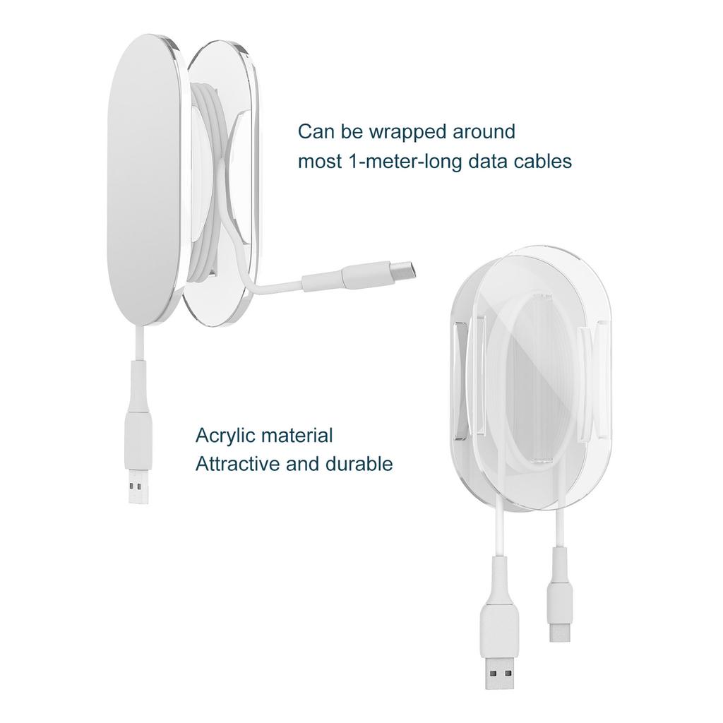 2Pcs Cable Organizer Self Adhesive Cord Winder Cable Holder Cord Organizer for Home Office