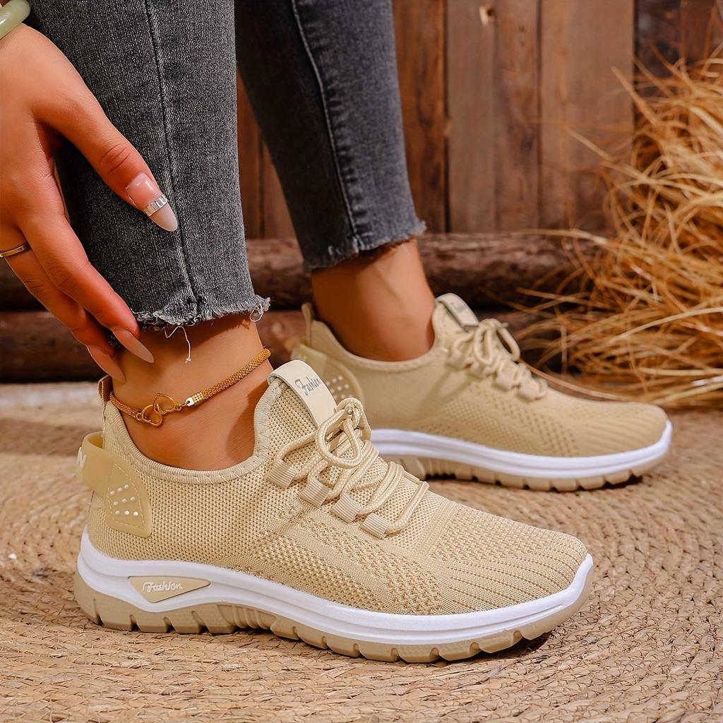 Summer Fashionable Sneakers with Breathable Mesh, Slip-Resistant And Durable Sole, Lightweight And Versatile Casual Shoes, Women Shoes