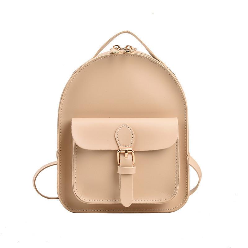 Fashionable Korean Vintage Children Backpack Charming Girls Pu Lightweight Princess Bag