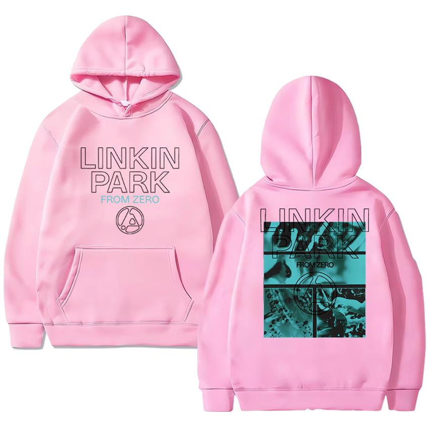 Linkin Park From Zero World Tour 2025 Print Hoodies Men Women Street Fashion Hip Hop Rock Sweatshirt Long Sleeves Fleece Hoodie