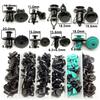 120 Pcs Car Door Panel Mixed Size Fastener Clip +50 Pcs Wrap Cable Fixed Clamp