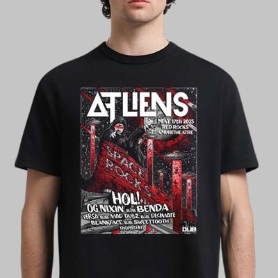 Maglietta da Concerto ATLiens Space Rocks 2025 Red Rocks