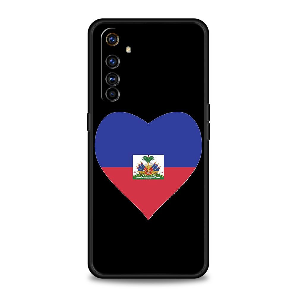Phone Case For Realme 12 11 10 9 8 5G 7 6 GT5 GT3 GT2 Pro Plus C21 C11 C25 C35 For GT Neo 2 3 3T 5 Cover shipping Haiti Flag