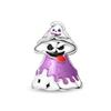 S925 Silver Halloween DIY Jewelry Kit Pumpkin Skull Bat Charm Pendant Beads Bracelet Making Craft Accessories