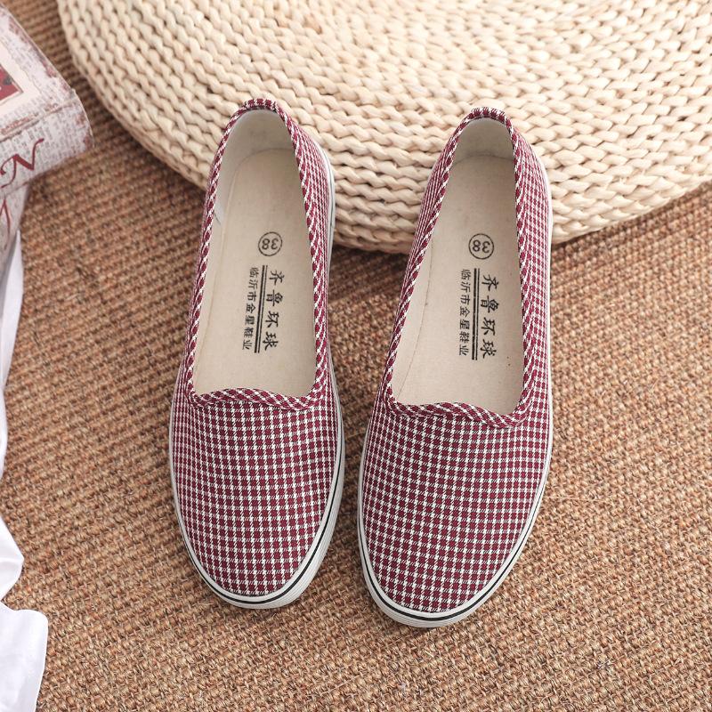 Spring and Autumn New Cloth Shoes Non-slip Soft Sole Beef Tendon Sole Women's Canvas Shoes Single Shoes