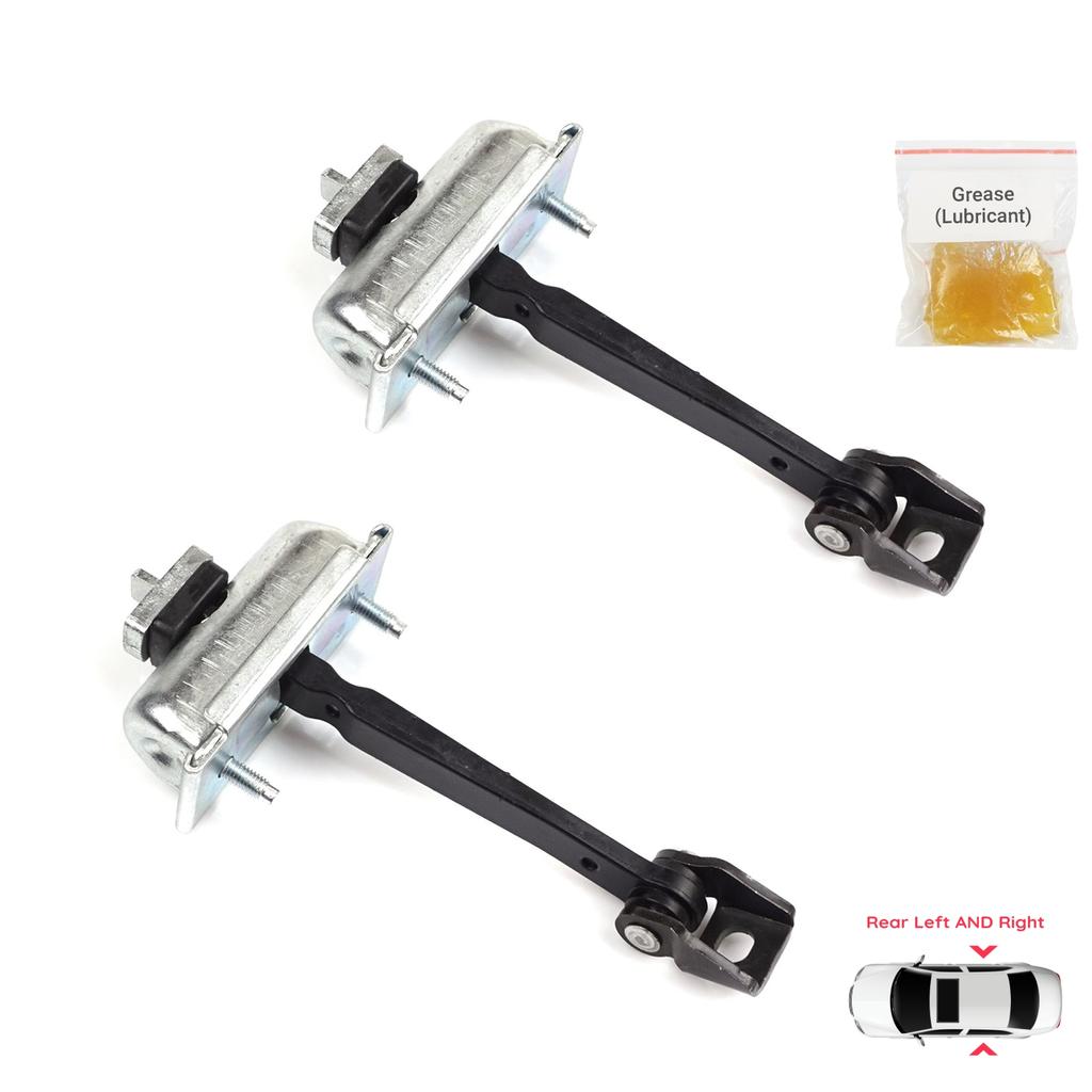 BDP1233-1 2 Pieces Rear Left AND Right Door Catch Hinge Brake Stop Check Strap Limiter for Vauxhall Opel Corsa D S07 2006-2014 13181961