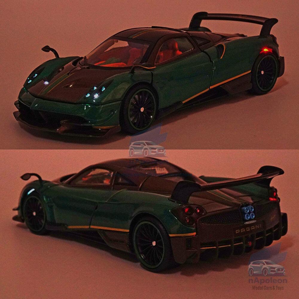 Pagani Huayra 1/32 litý sportovní model auta se zvukem a světlem, sběratelská hračka závodní auto
