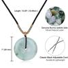 Myanmar Jade Pea Disc Pendant Necklace for Men and Women [KOAI]