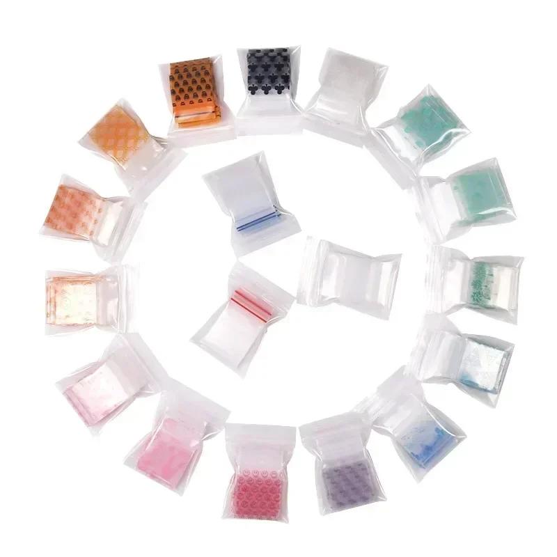 

Self Sealing Bag PE Trumpet Lovely Cartoon PE Plastic Sample Jewelry Zipper Package Bags Mini Moisture-proof Seal Storage Bag 2x2.8cm&500pcs
