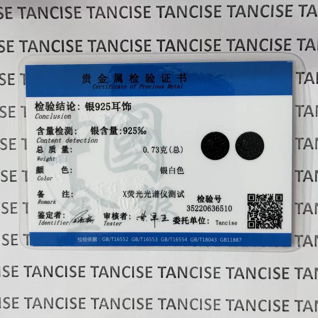 Tancise 925 sterlingsølv sirkon øredobber Drop øredobber for kvinner bryllupsfest gaver