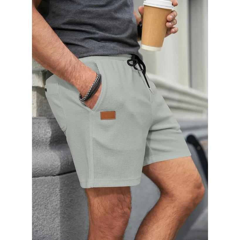 Summer Men's Solid Color Outdoors Sport Shorts Breathable Loose Fitness Training Short Pants Men's Sweatpants