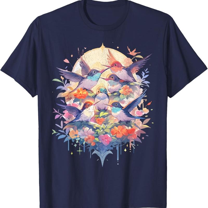 T-shirt pour amoureux de la nature, beaux colibris, observation des oiseaux, jour de la terre S