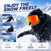 Ski Goggles for Men Women Winter Snow Snowboard Goggles Anti Fog Skiing Snowboarding Goggles for Adult Anti Fog UV400 Protection Snow Skiing Goggles