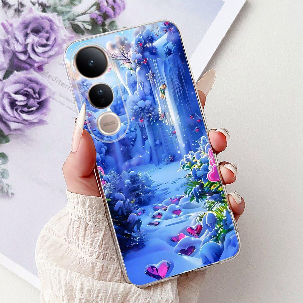 For Vivo V50 Lite 5G Case Cover Cute Cat Luxury Fashion Flowers Funny Cool Painted Back Cover For Vivo V50Lite 5G Phone Case