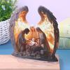 1Pcs Christmas Nativity Scene Figurine Figure Collectible Decorative Statue Centerpiece Holy Family Acrylic Sign Outdoor Gadgets