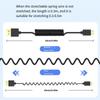 Thin Coiled Video Cable 8K60hz 7680x4320 Compatible 1080P Spring Designing Cord Enhances Flexibility Microed Video Line