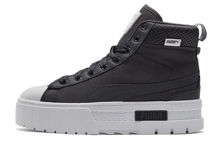 PUMA Mayze Mid Safari Повседневные кроссовки для скейтбординга Черные Женские 383688-02 35.5