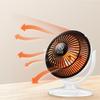 6 Inch Mini Desk Heater 200W Portable Personal Heater Energy Saving Safe Heating Overheat Protection For Office Home, Bedroom