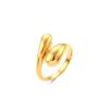 Irregular Open-Cut Smooth Water Drop Ring for Women – Adjustable Gold Minimalist Finger Ring, Easy To Carry and Convenient