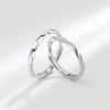S925 Sterling Silver Endless Love Couples Rings - Unisex Openable Matching Rings, Women's Fashionable Valentine's Day Gift