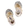 Kid Girl Sequins Faux Pearl Dress Shoes Children Fashionable PU Leather Glitter Flat Shoes for