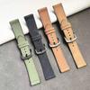 Silicone Leather Crazy Horse Pattern Watch Strap for Huawei, Samsung, and Apple Watches
