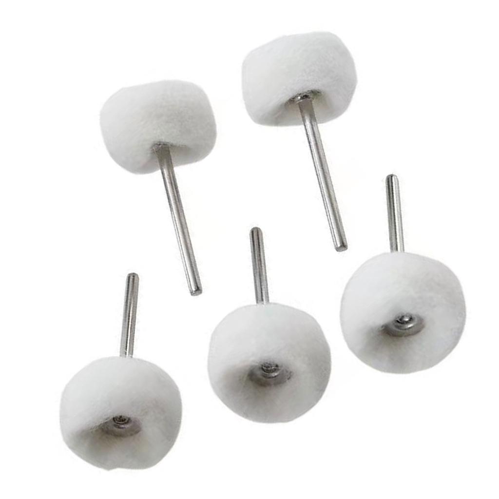 Wool Felt Grinding Bit Buffing Wheels With Mandrel For Rotary Tool Sanding Diameter Detailed Buffing & Finishing Work