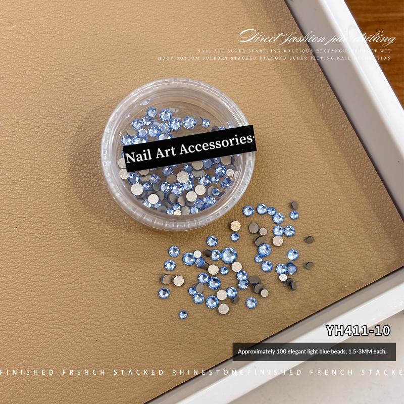 100Pcs 1.5-3Mm Glass Crystal Non Hotfix Rhinestones Craft Supplie Flatback Glitter Stones Nail Art Decorations Diy Accessories