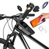 1L Bike Phone Handlebar Bag with Quick Release Sun Visor Bike Frame Bag Reflective Bicycle Front Frame Bag Road Bike Accessories