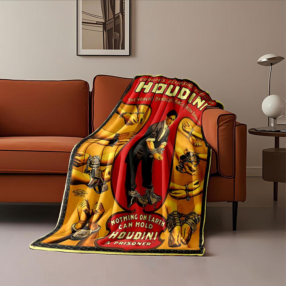 Houdini Handcuff Escape Art for all seasons blanket lunch break throw gift