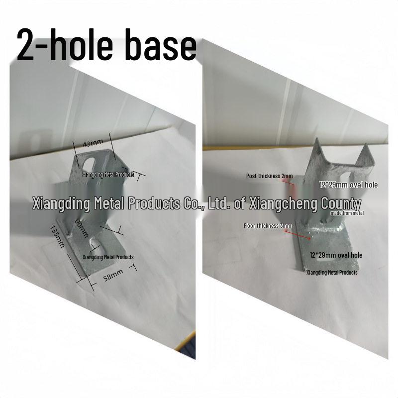 Hot-dip Galvanized C-channel Solar Bracket Connector Steel Triangle Base