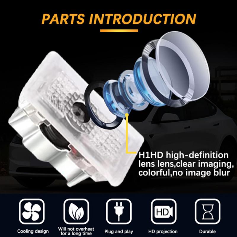 LED Car Door Interior Light Bulbs Decoration Lamp Auto Accessories For Tesla Model 3 Model Y Model S Model X