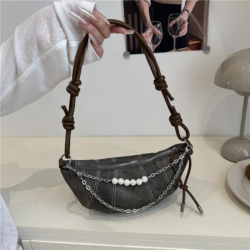 Fashion Bag Women's Simple Casual Dumpling Bag Summer New Niche High Value Trend Oblique Span Bag
