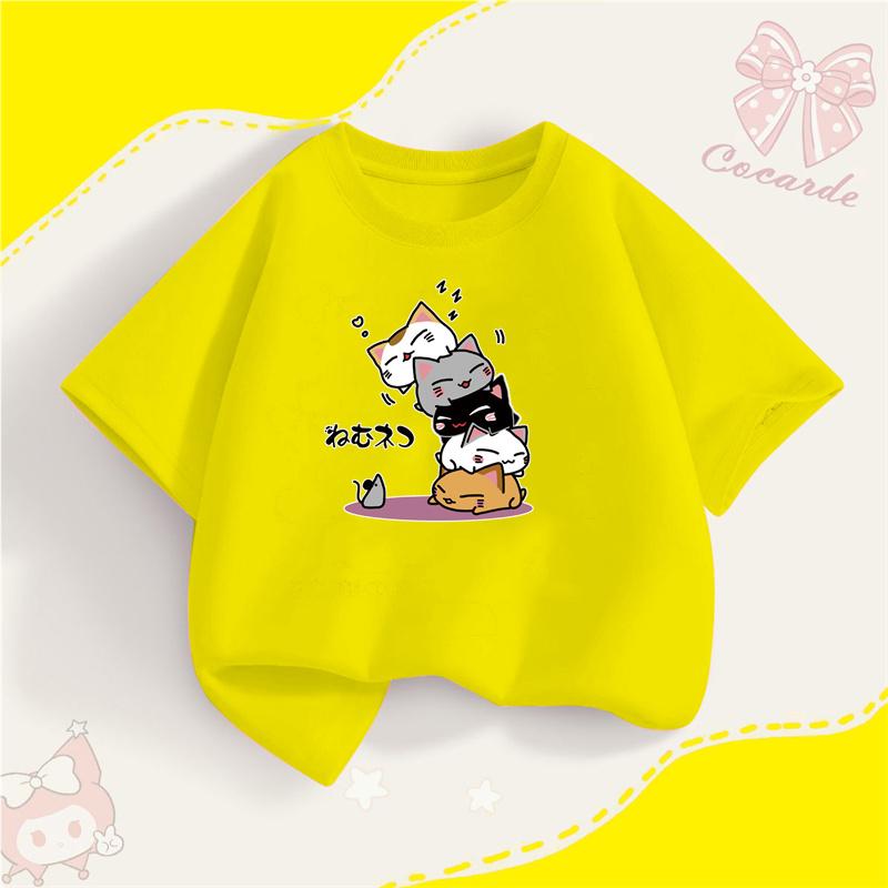Mouse T-Shirts for Newborn Girls Summer Short Sleeved Tops Baby Girl Cute Cat Clothes